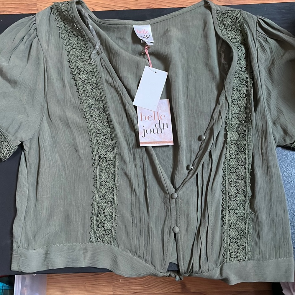 Forrest green blouse